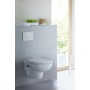Duravit D-Code WC suspendu à chasse d'eau encastrée
