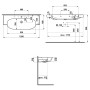 LAUFEN The New Classic Meuble-lavabo 120 x 48 cm, sans trou de robinet - photo produit