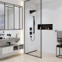 hansgrohe Pulsify E Duschkopf 260 2 Strahlarten EcoSmart mit Wandanschluss, eckig - Detailansicht