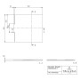 Villeroy & Boch Wallway Duschwanne 90 x 90 x 3 cm - Produktansicht