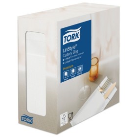 Pochettes Couverts Premium Tork Linstyle 600 pièces (12 x 50)
