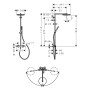 Système de douche hansgrohe Pulsify S Puro 260 1 jet d'économie d'eau, avec Ecostat Fine - photo produit