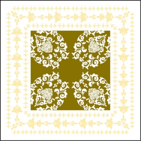 Mank Deckchen Pascal gold/creme, Tissue 1500 Stück (6 x 250)