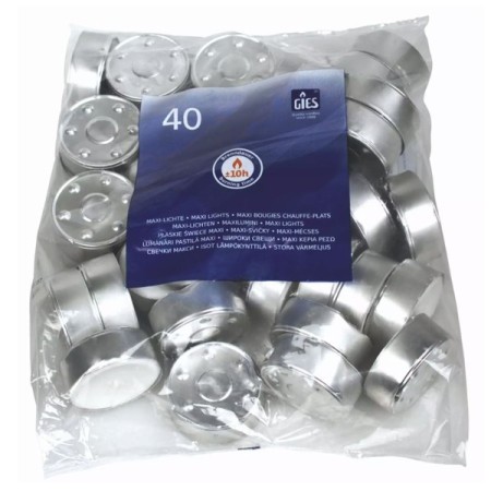 Gies Bougie chauffe-plat Maxi Profi-Line 360 pièces (9 x 40)