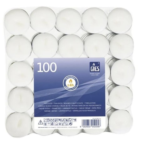 Gies Tealight Premium Profi-Line 800 pezzi (8 x 100)