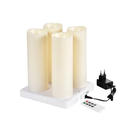 Duni Bougies à LED en forme de bougie 4 pièces (1 x 4)