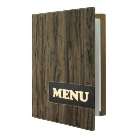 Securit Wood Speisekarte A4 1 Stück