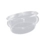 Webstar Contenitore con coperchio a cerniera ovale 1000ml 300 pezzi (6 x 50)
