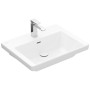 Villeroy & Boch Subway 3.0 Schrankwaschtisch 60 cm, mit 1 Hahnloch, mit Überlauf, Unterseite geschliffen - Detailansicht