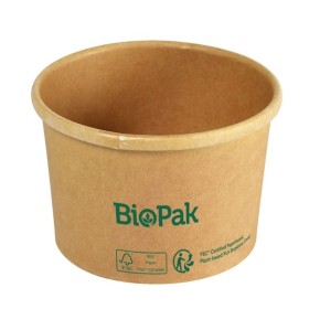 BIOPAK Bowl Ronda Corta 400 pezzi (16 x 25)