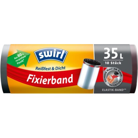 Swirl Sacchetto di inserimento da 35 lt con cordino elastico 8 rotoli