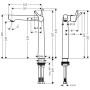 hansgrohe Talis S Mitigeur de lavabo monocommande 250 - vue détaillée