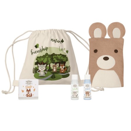 ADA Cosmetics Set divertimento bagno Amici del Bosco in sacchetto 20 pezzi
