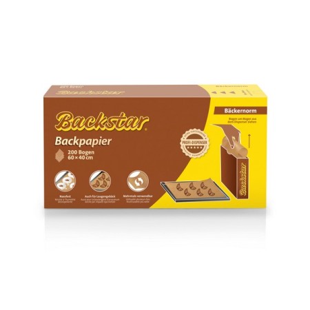 Papier cuisson Backstar 200 feuilles
