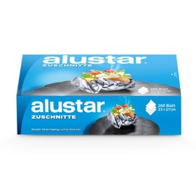 Alustar Aluminiumfolie-Zuschnitte 200 Blatt
