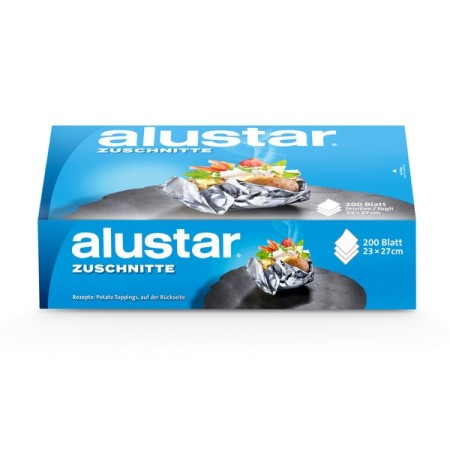 Alustar Aluminiumfolie-Zuschnitte 200 Blatt
