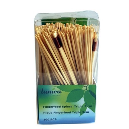 Brochettes Fingerfood Lunica Triple 2400 pièces (24 x 100)