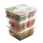 Webstar Behälter mit Deckel 7.5l PP transparent 1/2 GN 325x265x 4 Stück