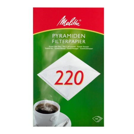 Carta filtro a forma di piramide Melitta 100 pezzi