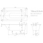 Vasca Villeroy & Boch Oberon Solo 180 x 80 cm