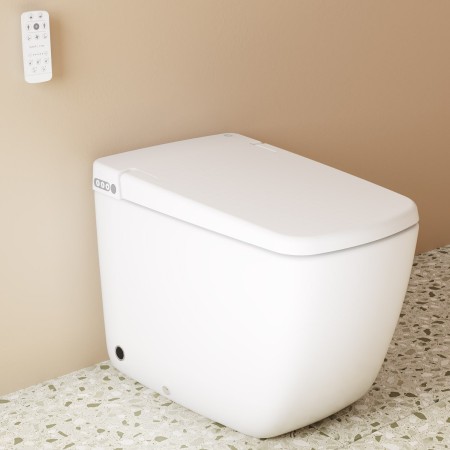 VitrA V-Care Prime WC-doccia a pavimento senza bordo di scarico