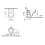 VitrA S20 Wand-WC VitrA Flush 2.0, ohne Spülrand mit WC-Sitz Slim Wrap - Produktansicht