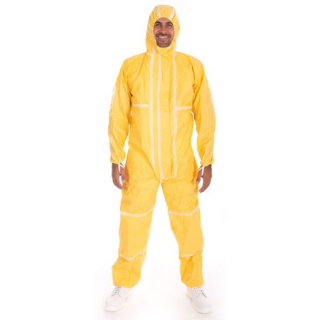 Combinaison intégrale HYGOSTAR Chemical Star avec capuche et fermeture éclair 10 pièces
