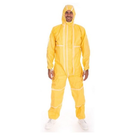 Combinaison chimique HYGOSTAR Chemical Star avec capuche et fermeture éclair 10 pièces