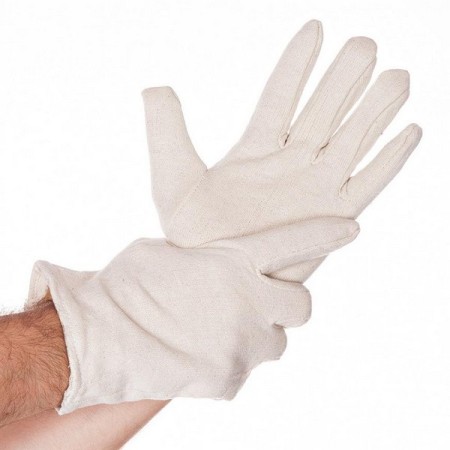 Baumwollhandschuhe Hygostar 12 Paar