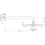 Tête de douche hansgrohe Raindance S 240 1jet avec bras de douche EcoSmart
