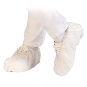 Hygostar Überschuhe MED PP-Vliessstoff weiss, 40g/m2 40cm, rutschhemmend 1000 Stück (10 x 100)