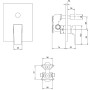 Villeroy & Boch Architectura Square Unterputz-Einhebel-Armatur