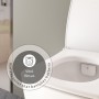 VitrA Aquacare Metropole WC-Set mit Bidetfunktion, spülrandlos, inkl. Sitz - technische Ansicht