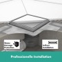 hansgrohe RainDrain Brilliance Komplettset Punktablauf 15/15 cm rückseitig befliesbar - technische Ansicht