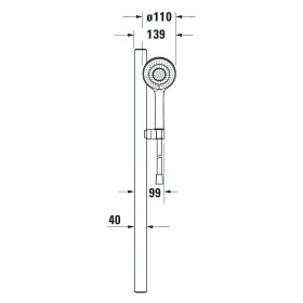 Duravit Brauseset mit Handbrause 3jet 11 cm MinusFlow