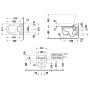 Duravit SenoWash Slim Set mit ME by Starck Wand-WC Rimless mit HygieneFlush