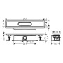 Ensemble universel hansgrohe uBox 60 cm - vue détaillée