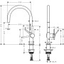 hansgrohe Talis M54 Einhebel-Küchenmischer 220, 1jet - Detailansicht