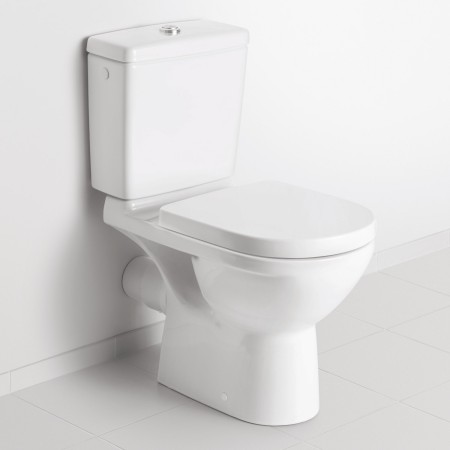 Villeroy & Boch O.Novo WC a pavimento con scarico orizzontale, senza bordo