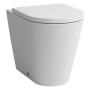 WC sur pied LAUFEN Kartell à chasse d'eau encastrée, sans bride