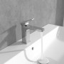 Rubinetto monocomando per lavabo Villeroy & Boch Architectura Square - vista tecnica