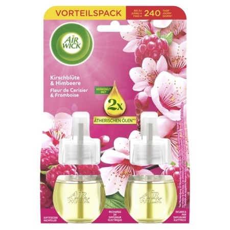 Diffusore Air Wick Ciliegio e Lampone 12 flaconi (6 x 2)