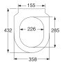 Villeroy & Boch Avento WC-Sitz SlimSeat - Produktansicht