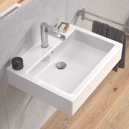 Lavabo Duravit Vero 60 cm avec 1 trou de robinet