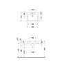 Lavabo Duravit Vero 60 cm avec 1 trou de robinet