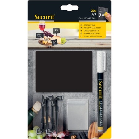 Securit Ensemble de tableau noir avec support 1 paquet
