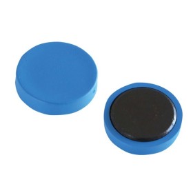 Hygostar Tafelmagnete detektierbar blau Durchmesser 3 cm 20 Stück