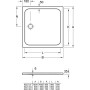 Receveur de douche Villeroy & Boch Lifetime Plus 80 x 80 cm