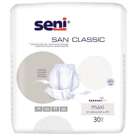 San Seni Basic Maxi 120 pièces (4 x 30)
