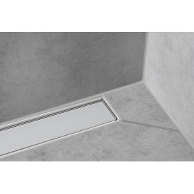 hansgrohe RainDrain Match Fertigset Duschrinne 60 cm, mit höhenverstellbarem Rahmen